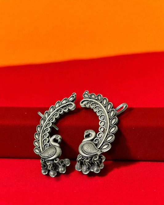 Surya सूर्य Silver Plated Earring Cuffs