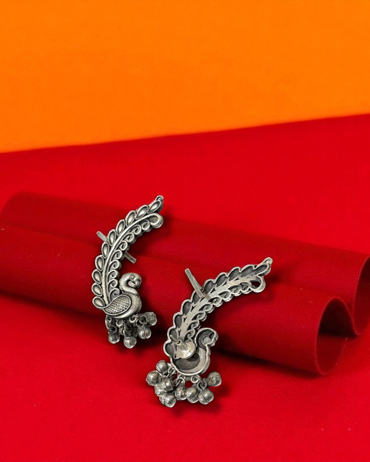 Surya सूर्य Silver Plated Earring Cuffs