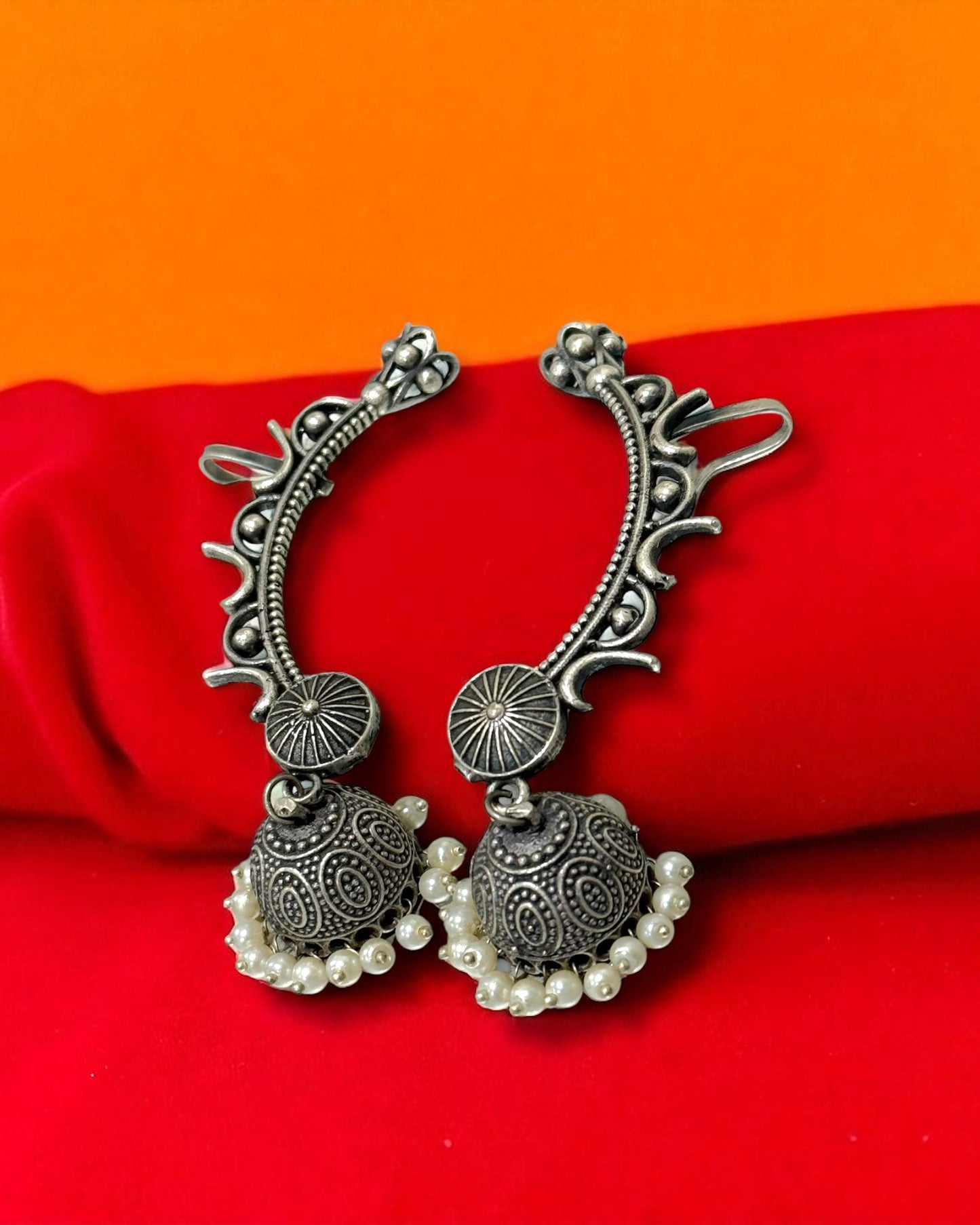 Ira ईरा Silver Plated Earring Cuffs
