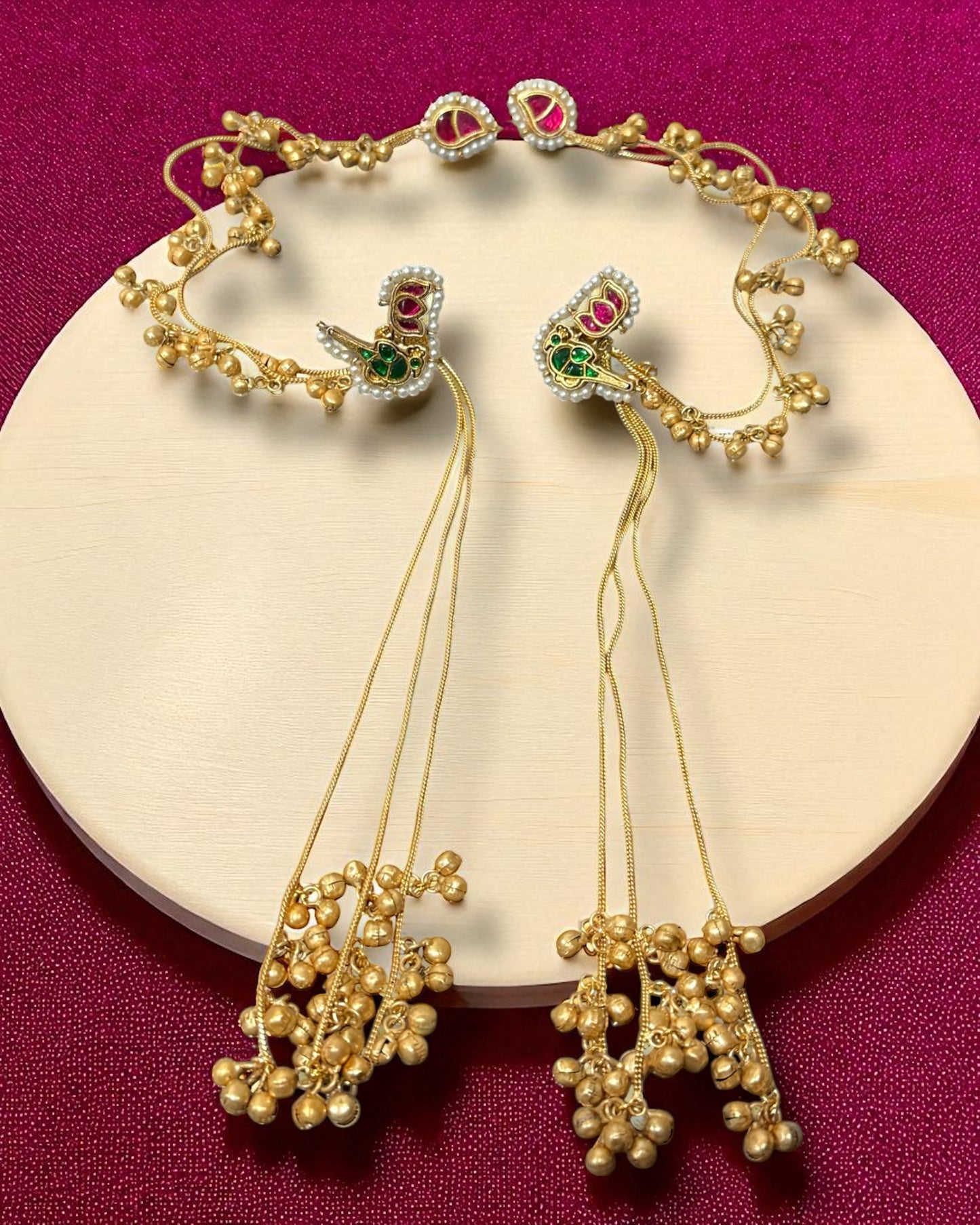 Sahiba सहीबा Viral Kashmiri Earrings with Gungroo and Saharay
