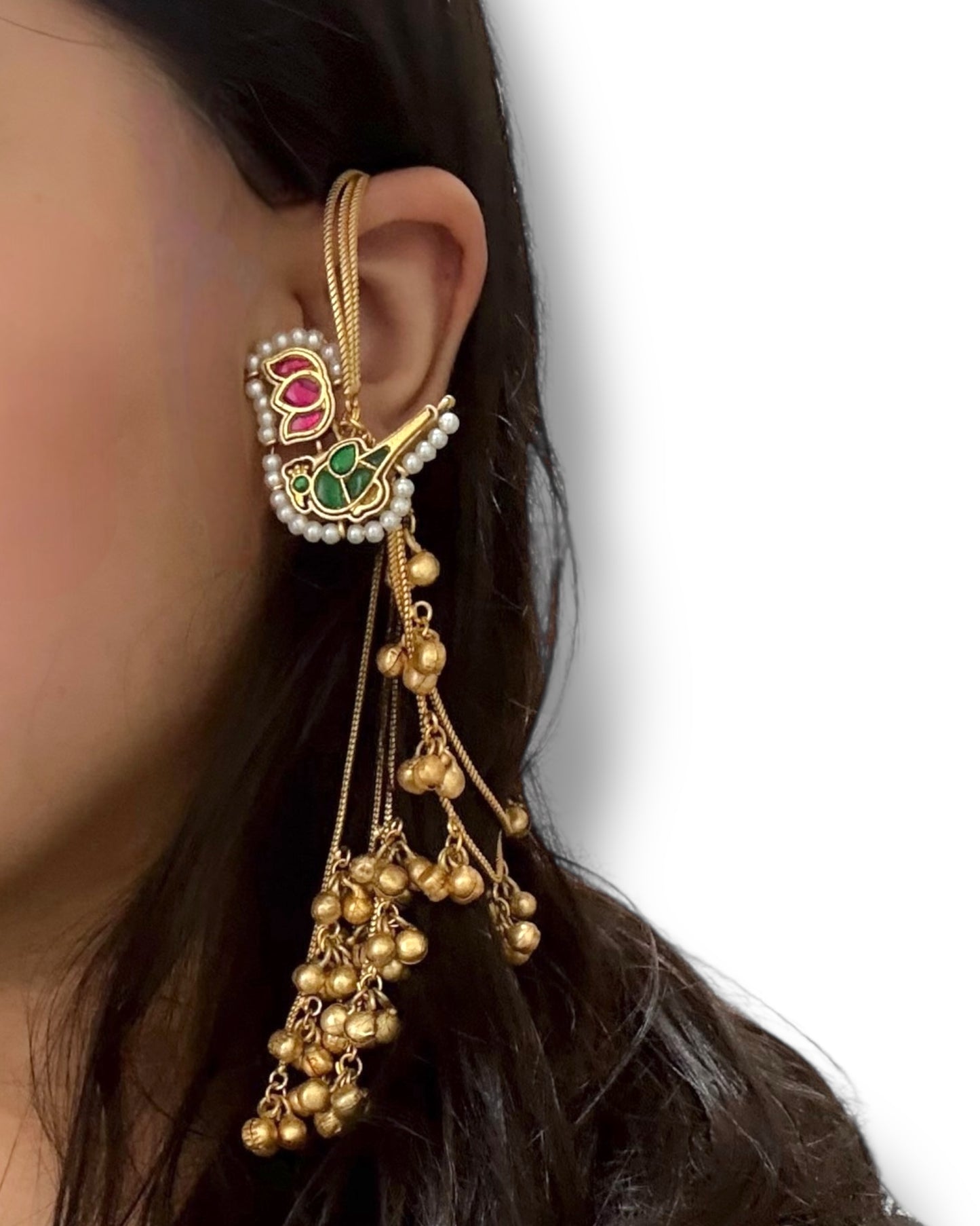 Sahiba सहीबा Viral Kashmiri Earrings with Gungroo and Saharay