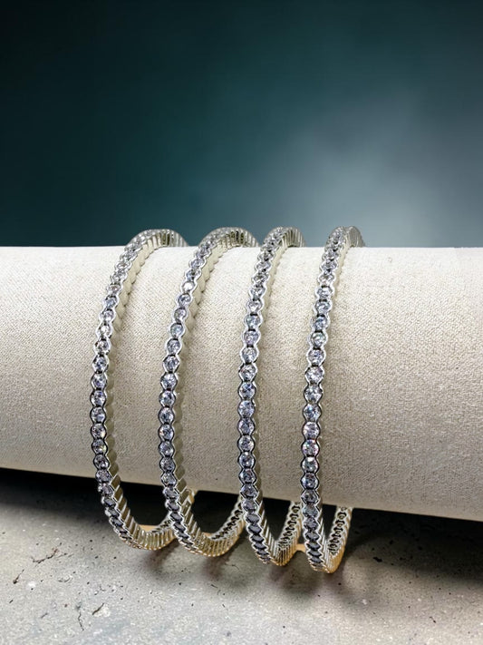 Zahia زاهية American Diamond Kaday in Silver
