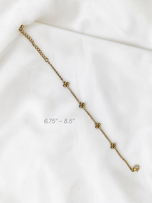 Henna حِنَّة Anklet in Gold for Kids - 18k Gold Plated and Stainless Steel