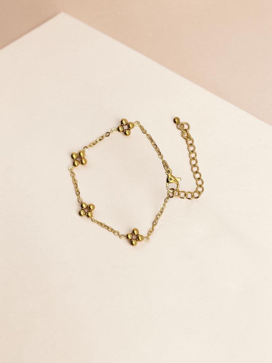 Henna حِنَّة Anklet in Gold for Babies - 18k Gold Plated and Stainless Steel
