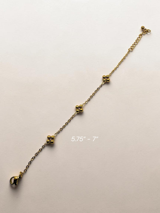 Henna حِنَّة Bracelet in Gold for Kids - 18k Gold Plated and Stainless Steel