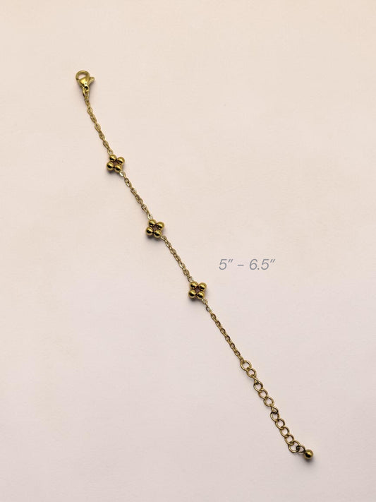 Henna حِنَّة Bracelet in Gold for Babies - 18k Gold Plated and Stainless Steel