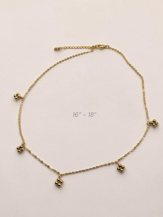 Henna حِنَّة Necklace in Gold - 18k Gold Plated and Stainless Steel