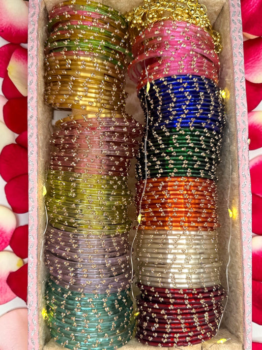 Haseena حسينة Kashmiri Glass Bangle Box in 2.2, 2.4, 2.6, and 2.8