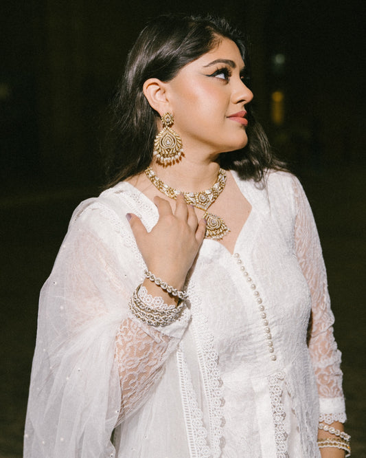 Aisha عائشة Bridal Set in White Gold