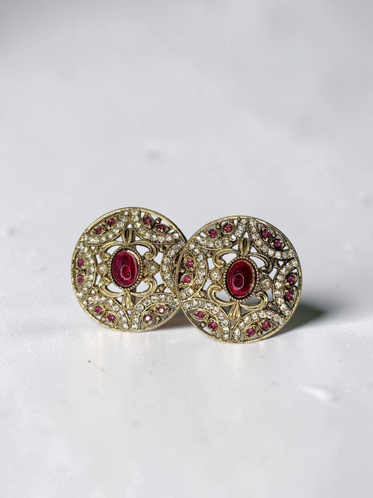 Shanvi शान्वी Studs in Hot Pink