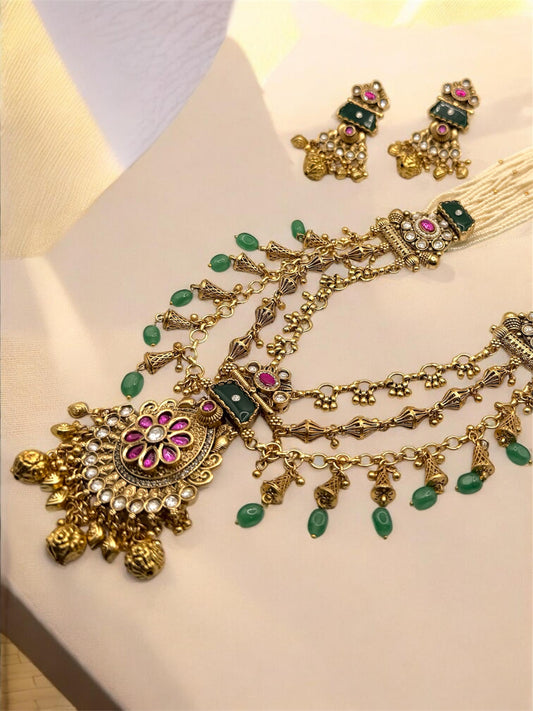 Aanchal — आँचल Heritage Mala Set
