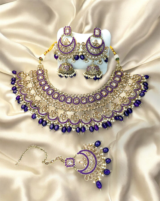 Diyaa ضياء Bridal Set in Purple