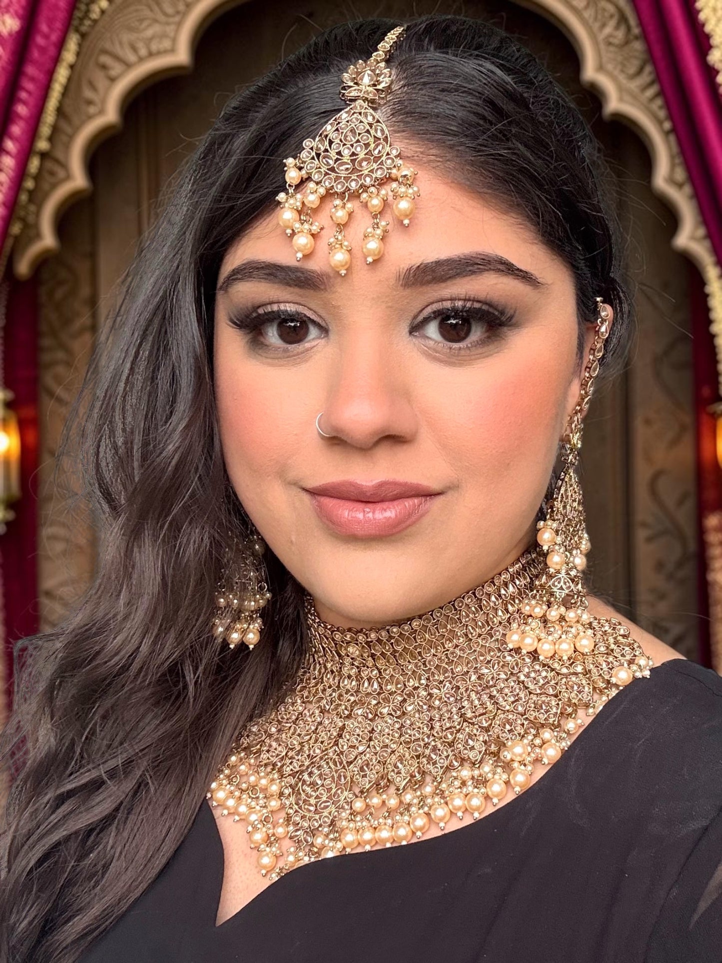 Sabreen صابرين Polki Bridal Set in Gold