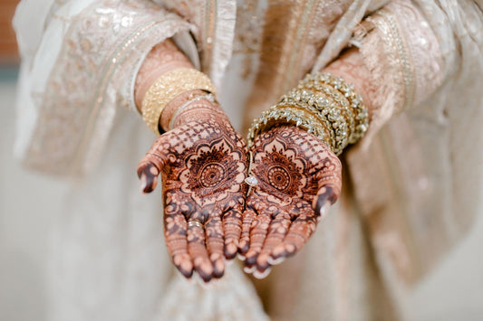 Nalini नलिनी Bridal Handmade Glass & Kundan Bangles in Gold
