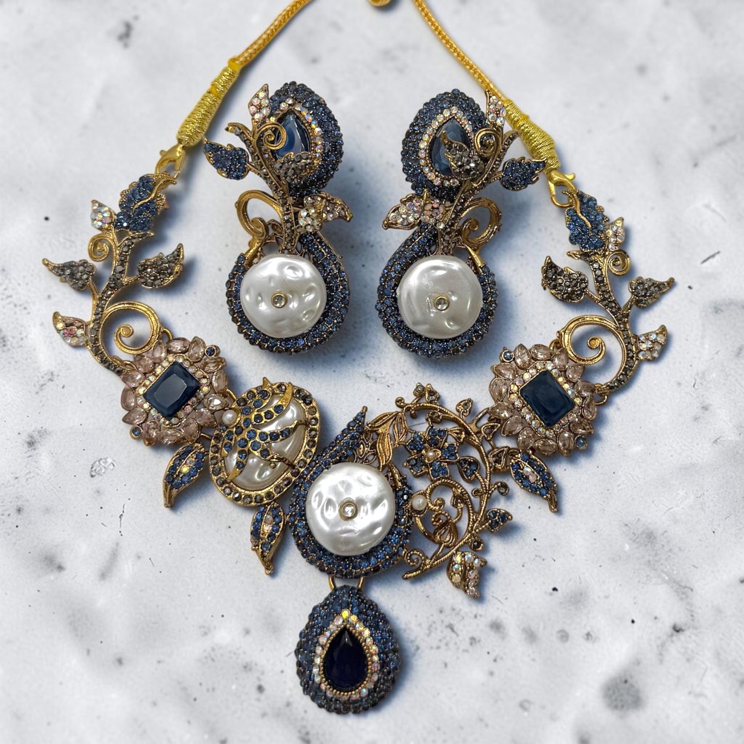 Beril Turkish Set in Blue
