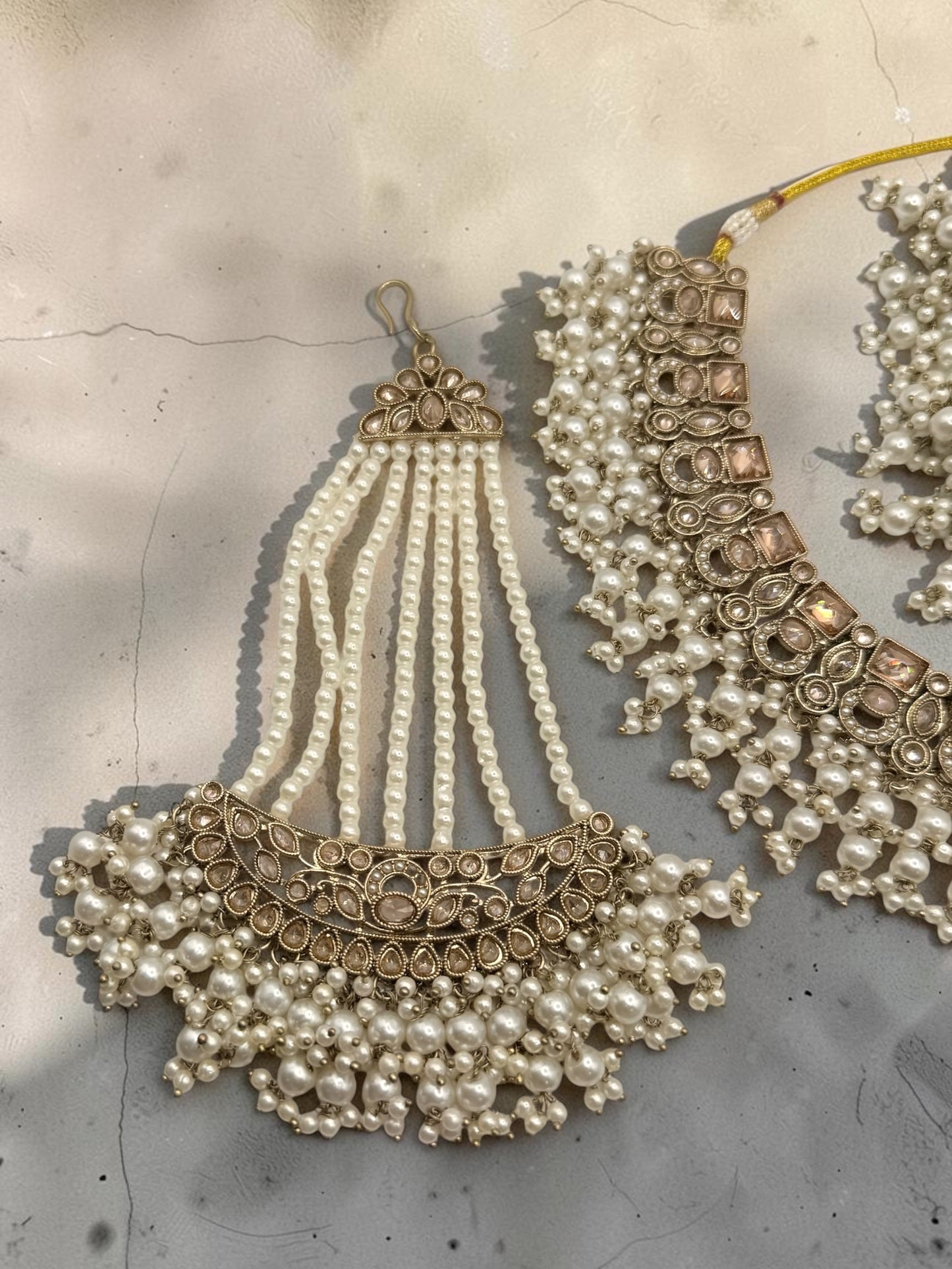 Kanishtha कनिष्ठा Polki Bridal Set in White Gold