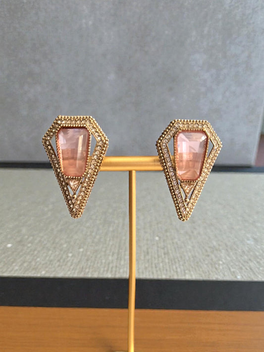 Tahani تهاني Earrings in Blush Pink
