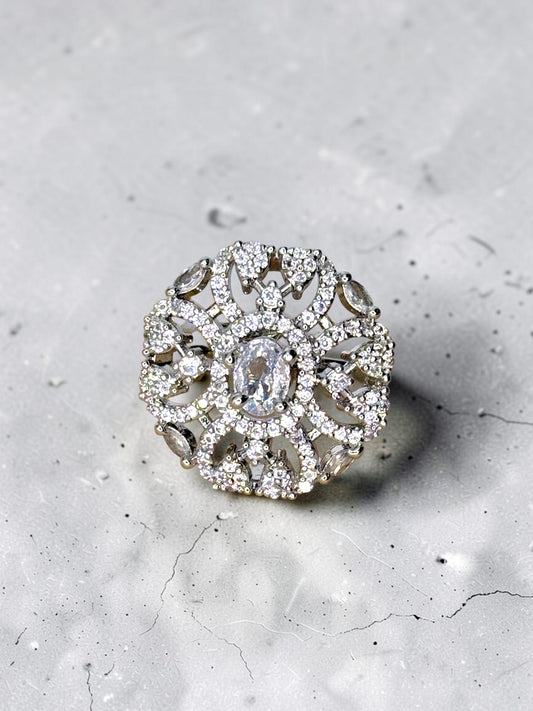 Mahasin محاسن American Diamond Ring