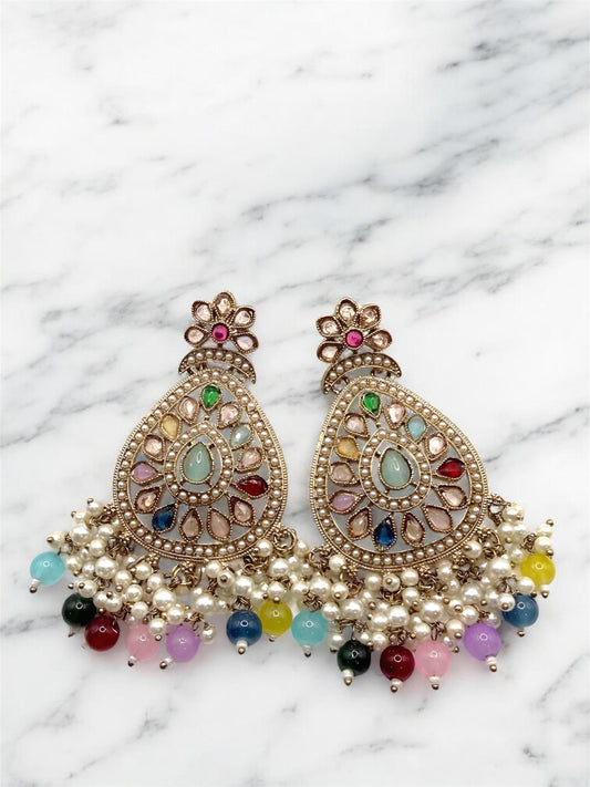 Deepa दीपा Earrings in Multicolor