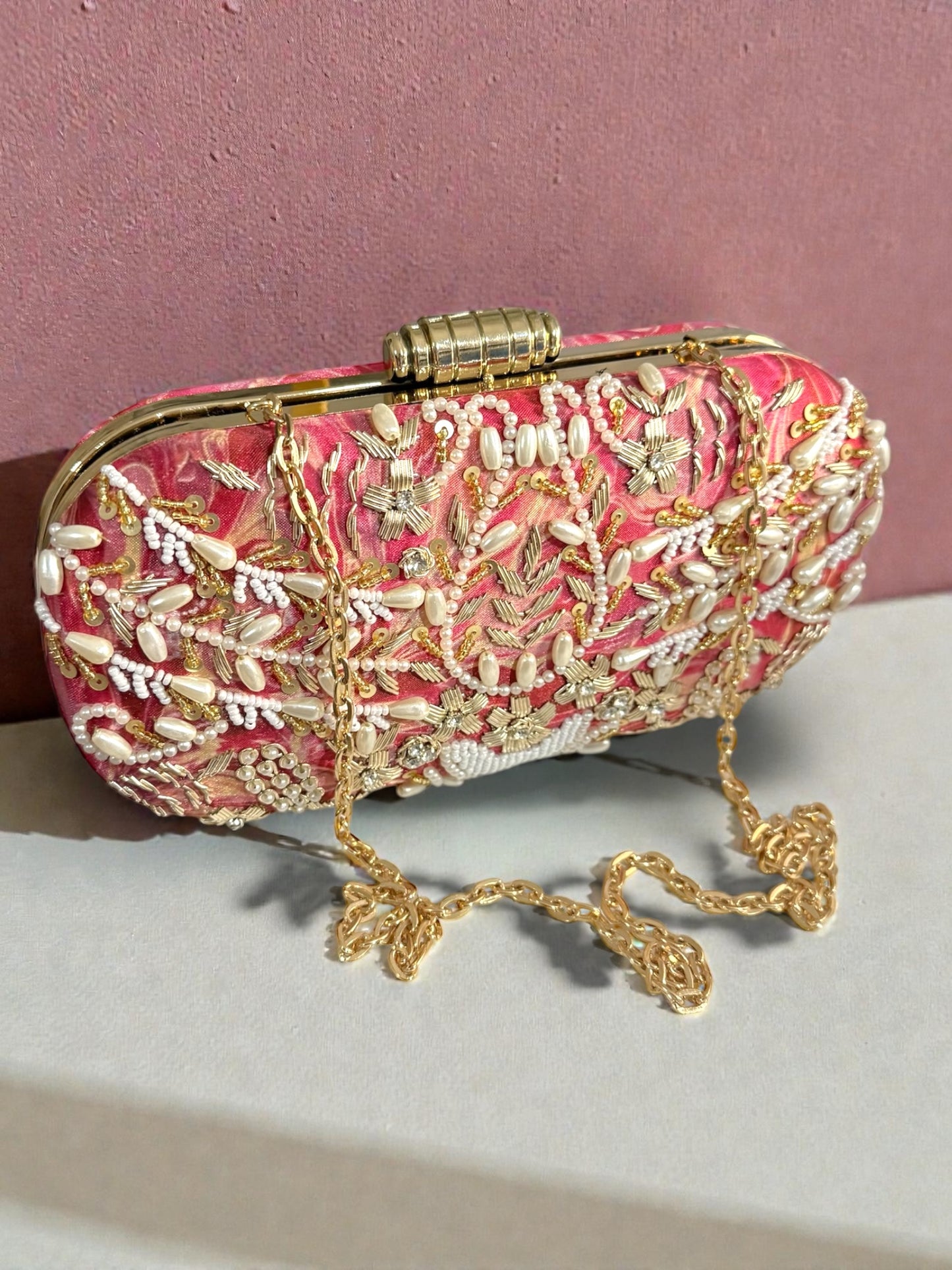 Saja سجى Handmade Clutch in Multicolor