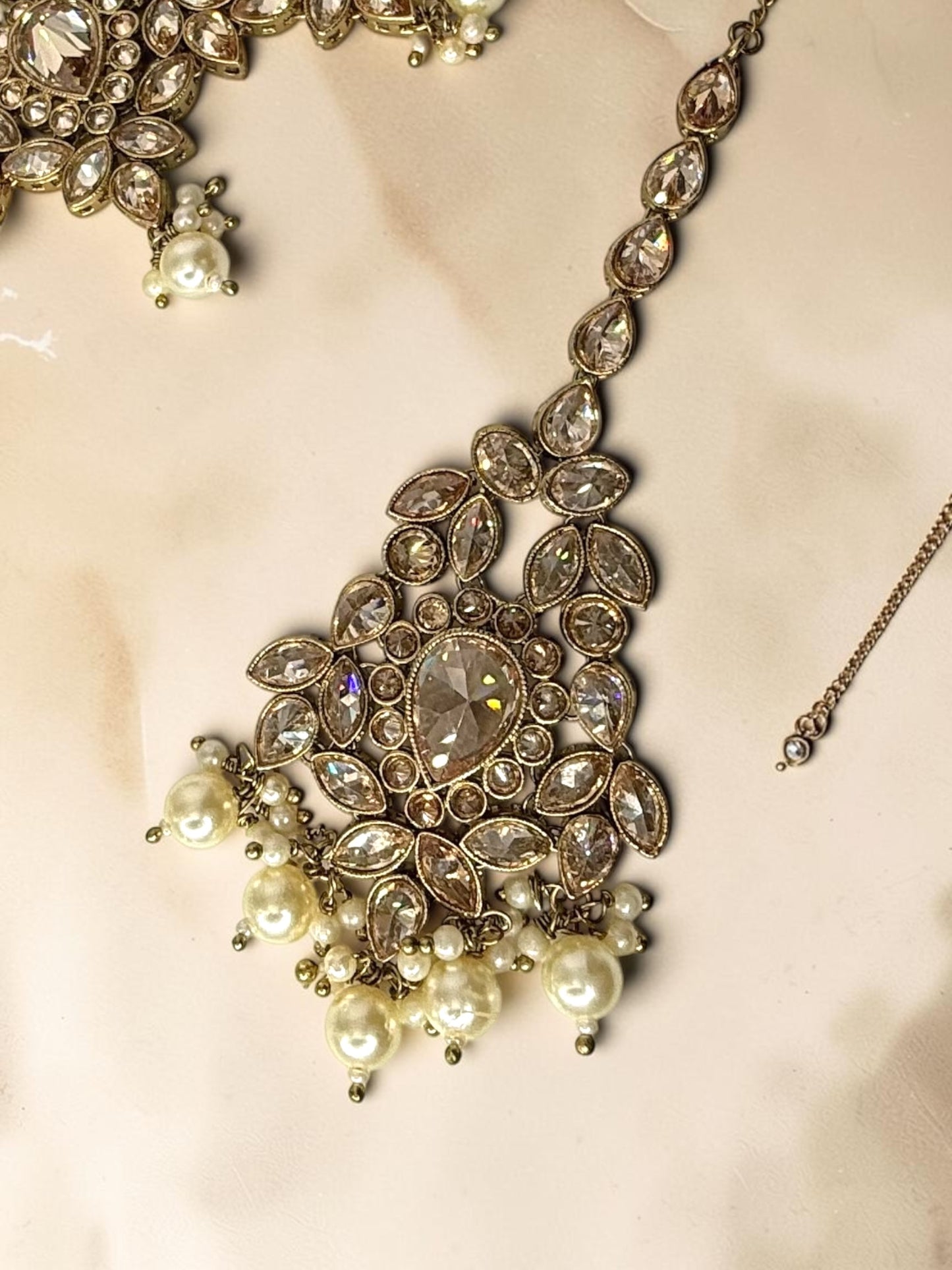 Eiliya إيليا Premium Diamond Polki Bridal Set in Gold