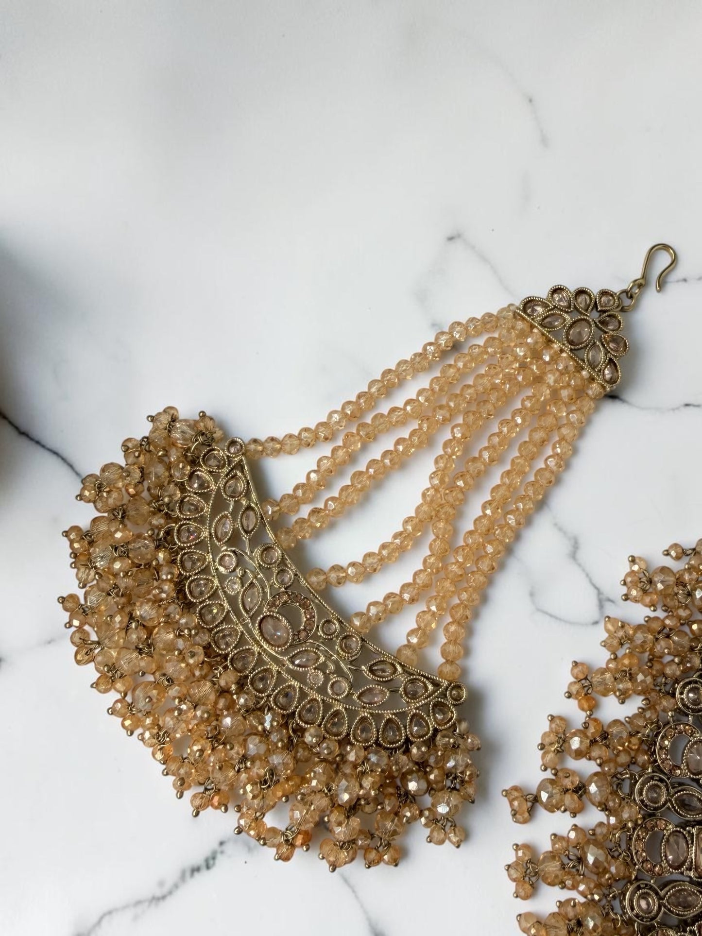 Kanishtha कनिष्ठा Polki Bridal Set in Honey Gold