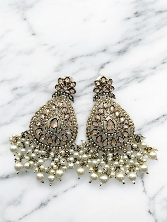 Deepa दीपा Earrings in Gold