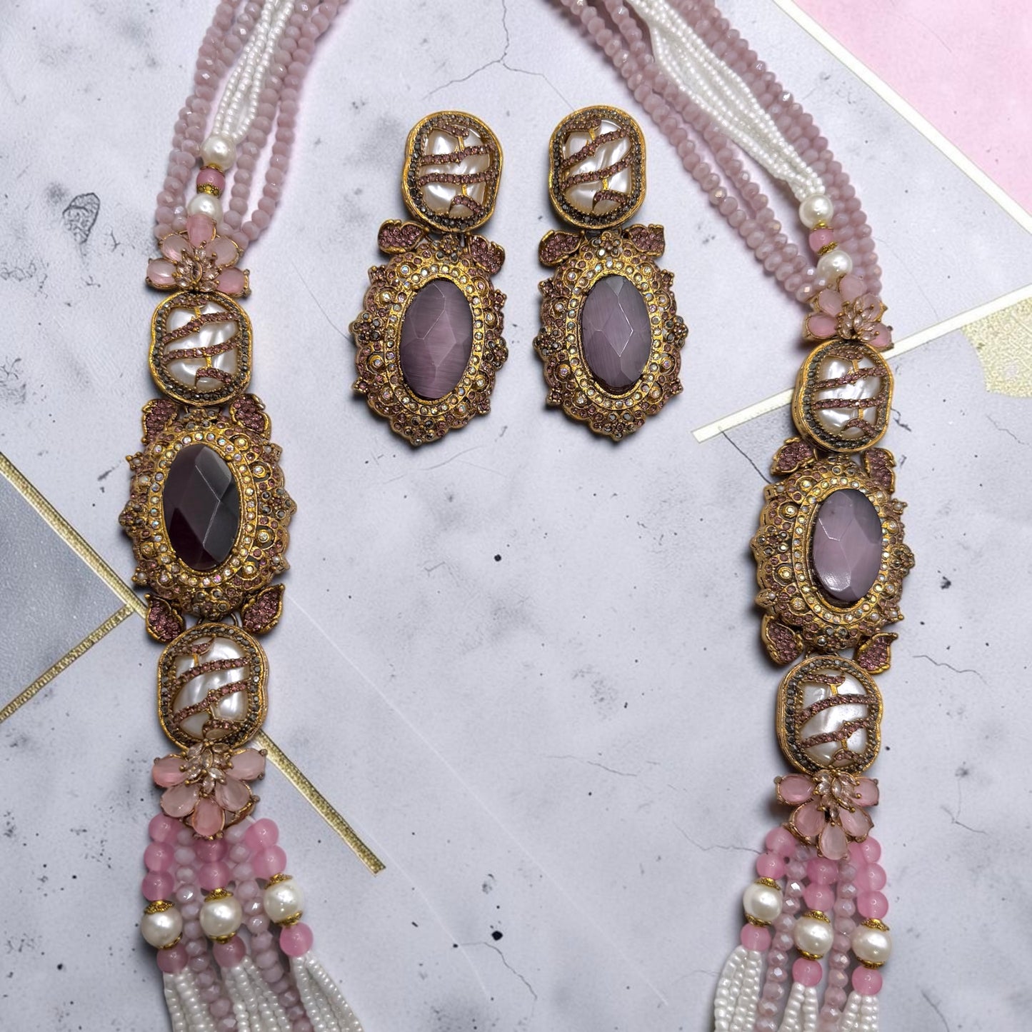 Ayşe Turkish Mala Set in Lavender