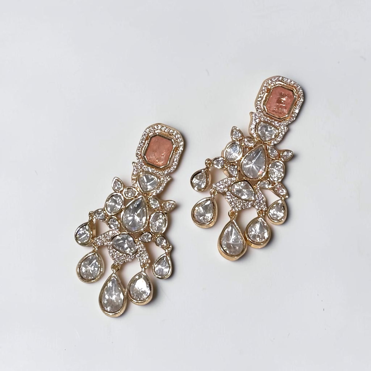 Malvika मालविका Moissanite Choker Set in Pink