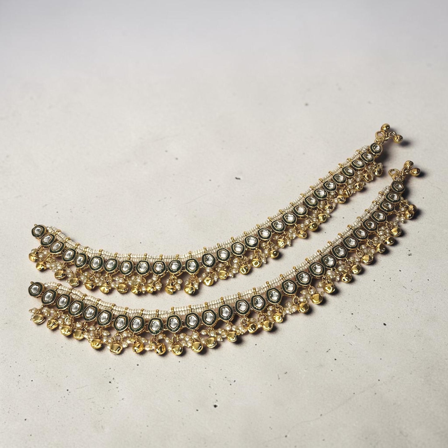 Amani أماني Kundan Anklets