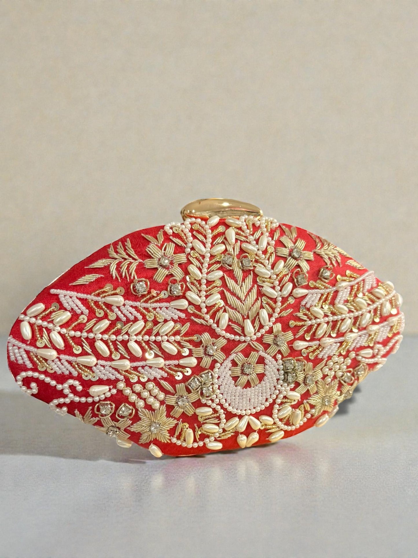 Suhaila سهيلة Handmade Clutch in Red