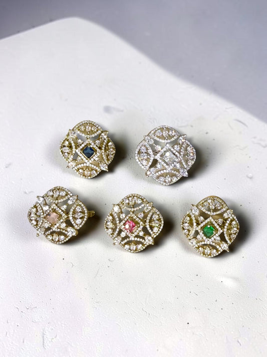 Najiya ناجية American Diamond Rings