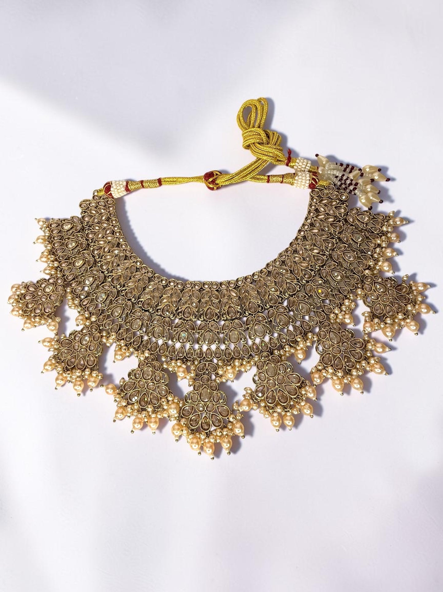 Sadeema سديمة Polki Bridal Set in Gold