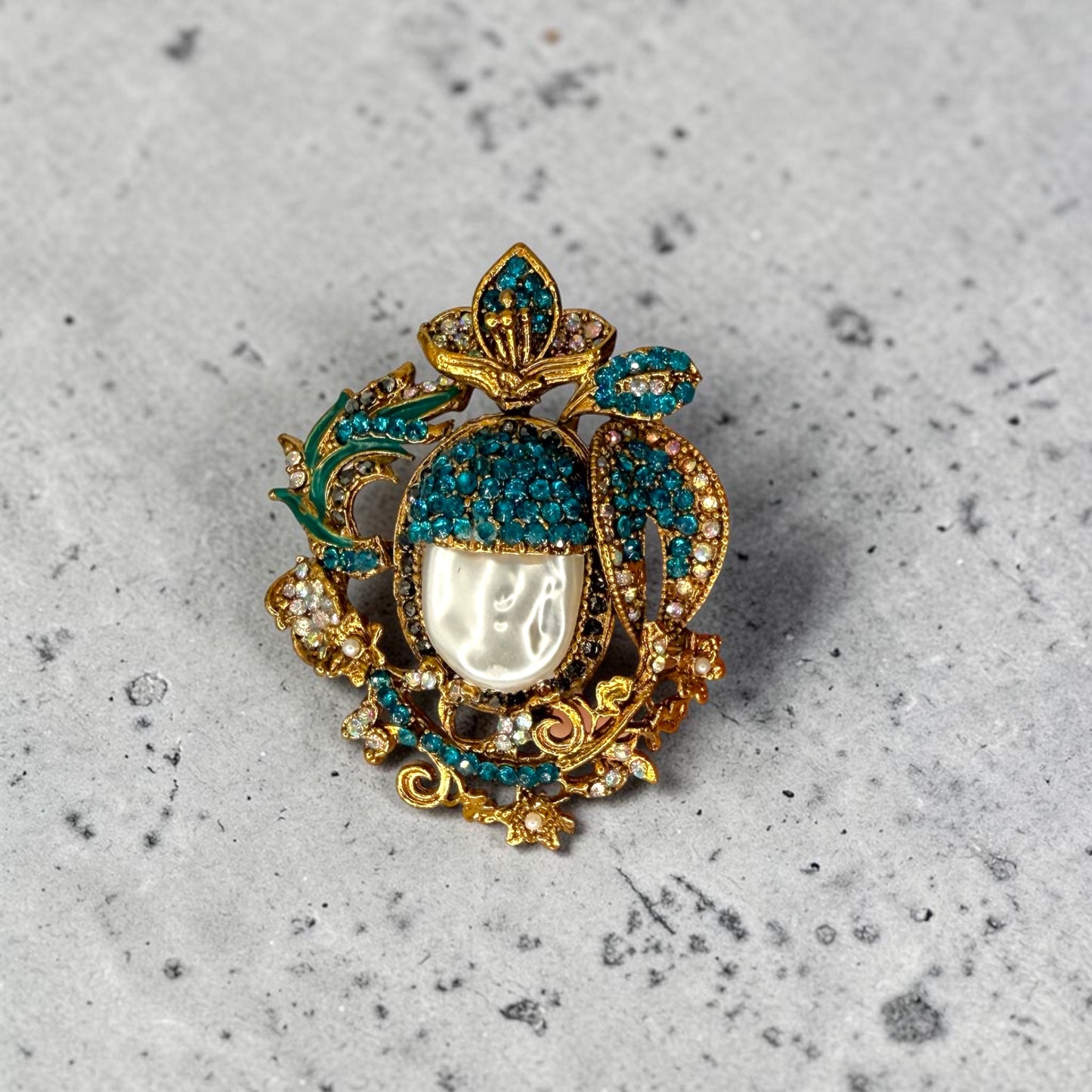 Zeliha Turkish Ring in Teal