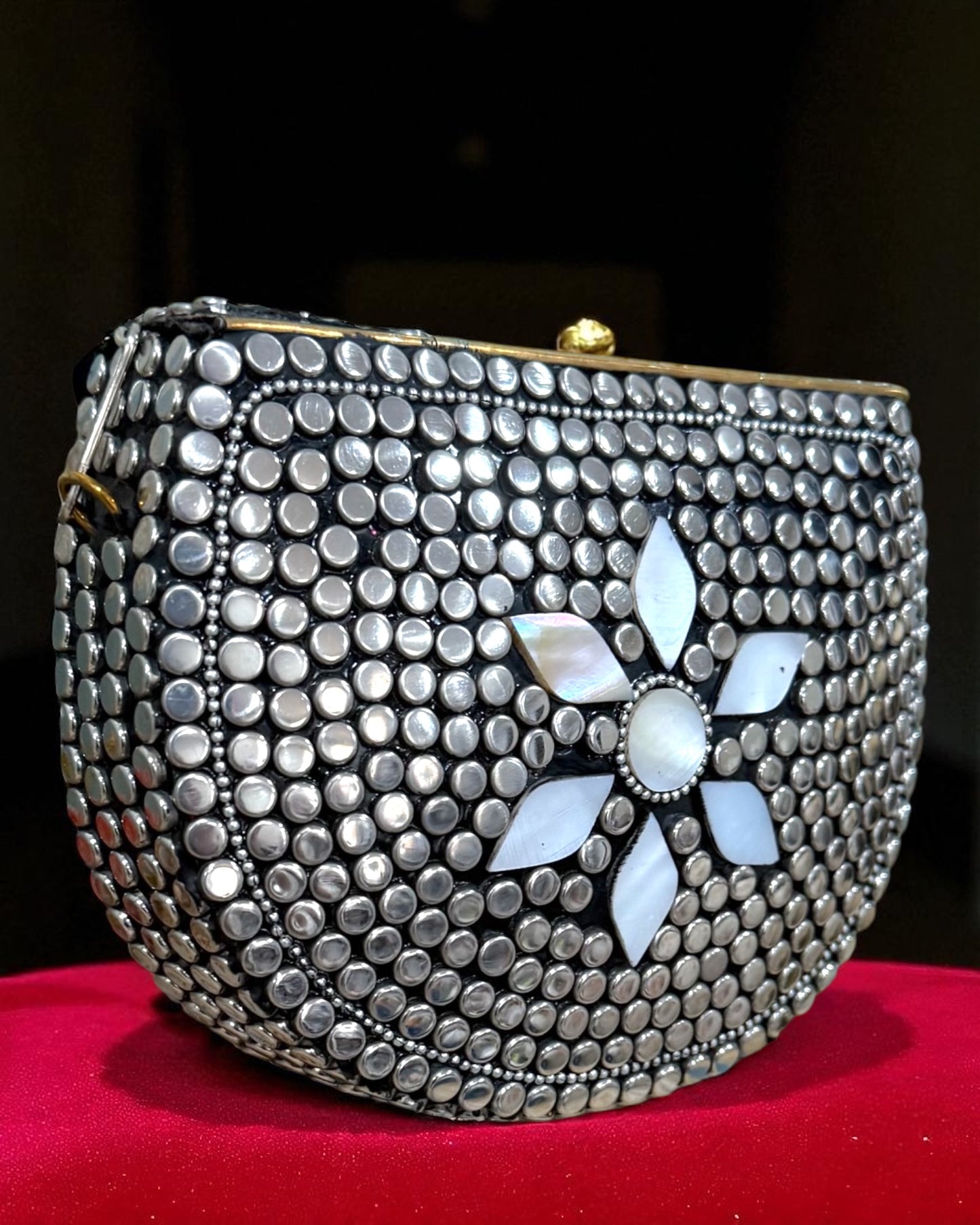 Small Sultana سلطانہ Brass Opal Clutch