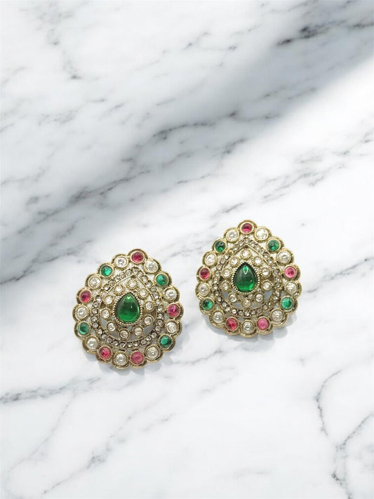 Savitri सावित्री Studs in Multicolor