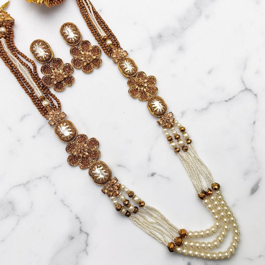 Bedriye Turkish Mala Set in Gold
