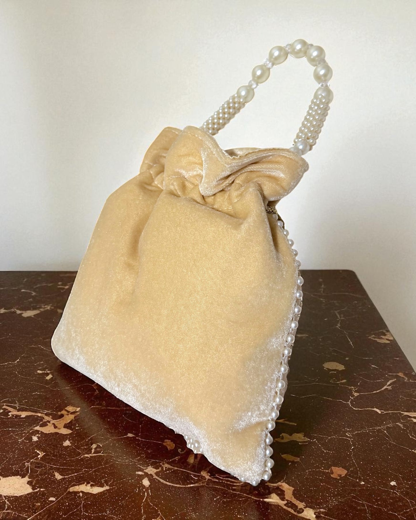 Selma سلمى Potli Bag in Soft Peach