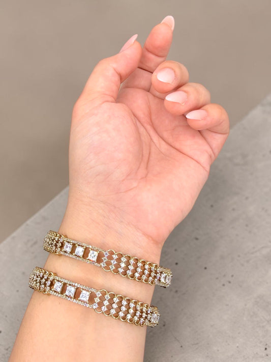 Nisma نسمة American Diamond Kaday in Gold