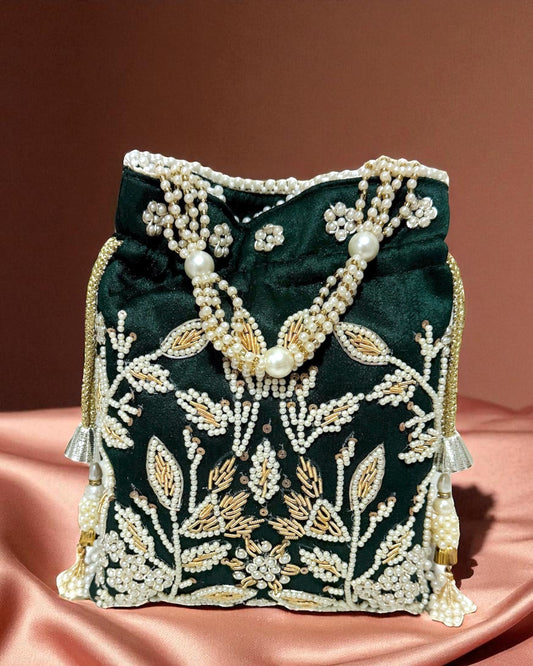 Munira منيرة Potli Bag in Green
