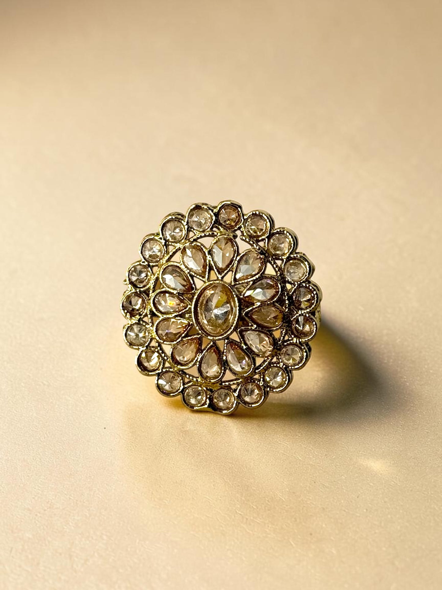 Aroob عروب Polki Ring