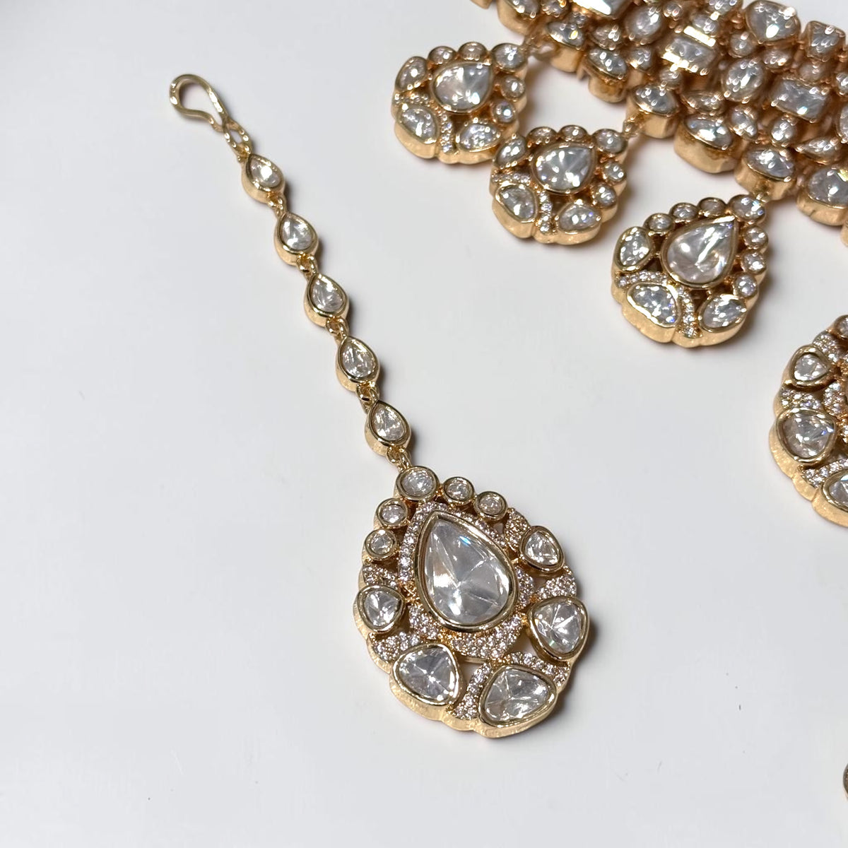Malvika मालविका Moissanite Choker Set in Pink