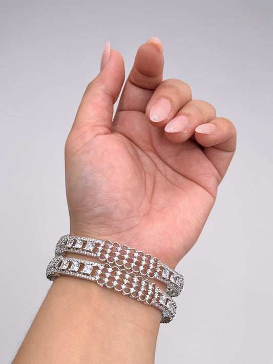 Nisma نسمة American Diamond Kaday in Silver