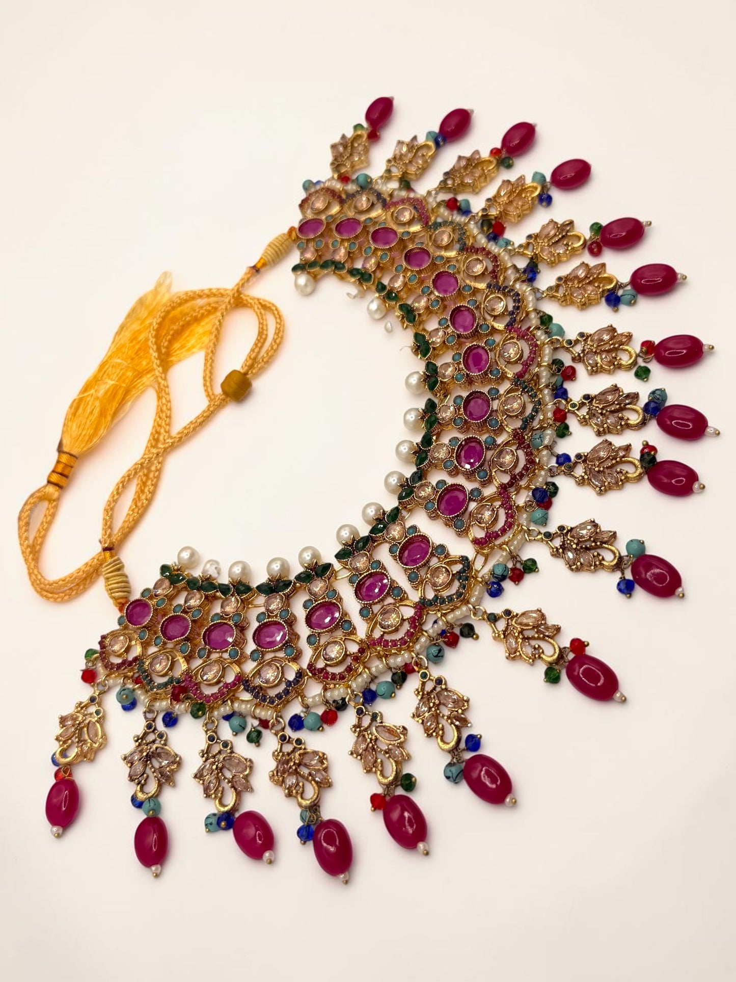 Husna حسنى Naurathan Bridal Set in Multicolor