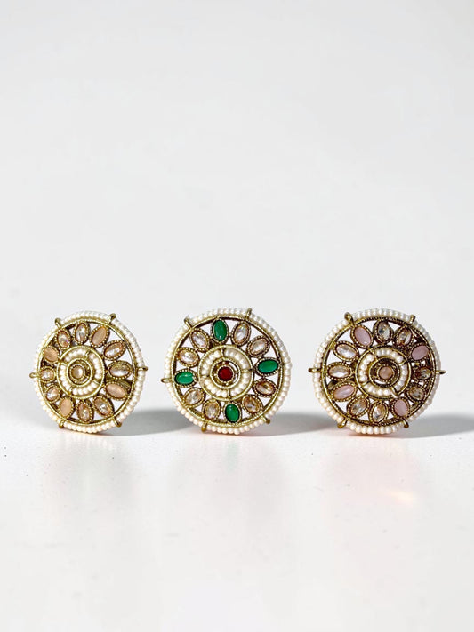 Anhar أنهار Polki Rings
