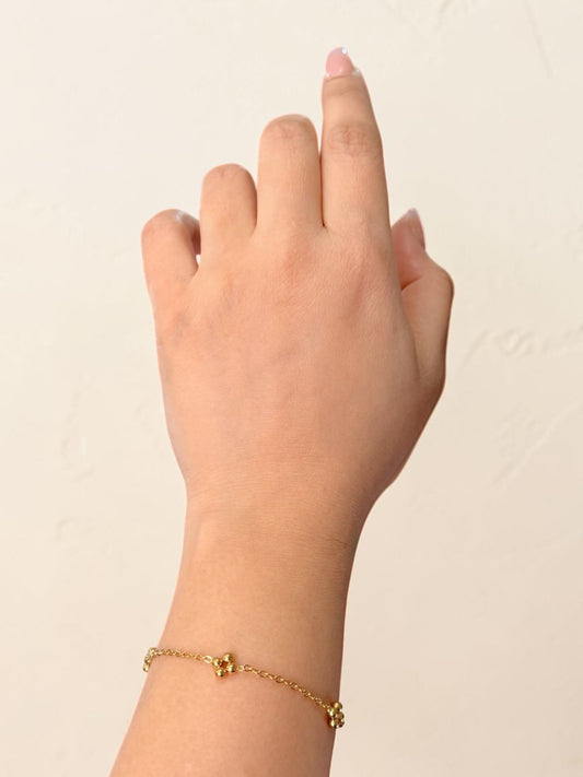 Henna حِنَّة Bracelet in Gold for Adults - 18k Gold Plated and Stainless Steel