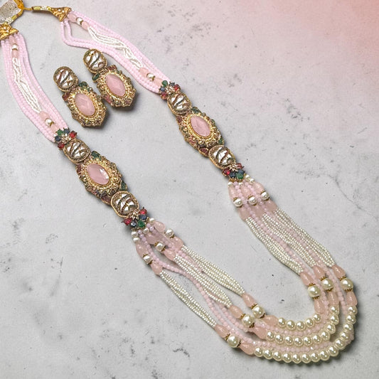 Ayşe Turkish Mala Set in Pink