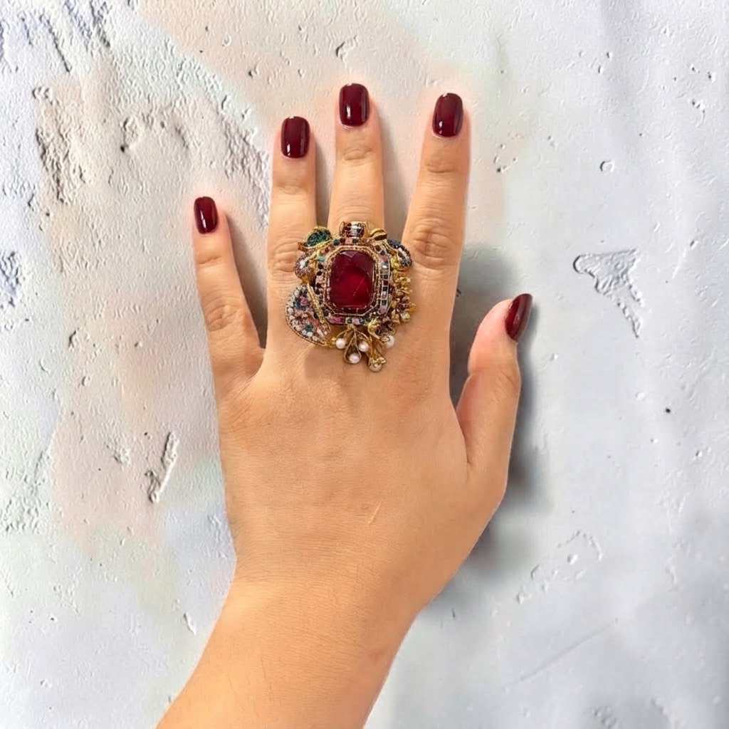 Sevda Turkish Ring in Multicolor