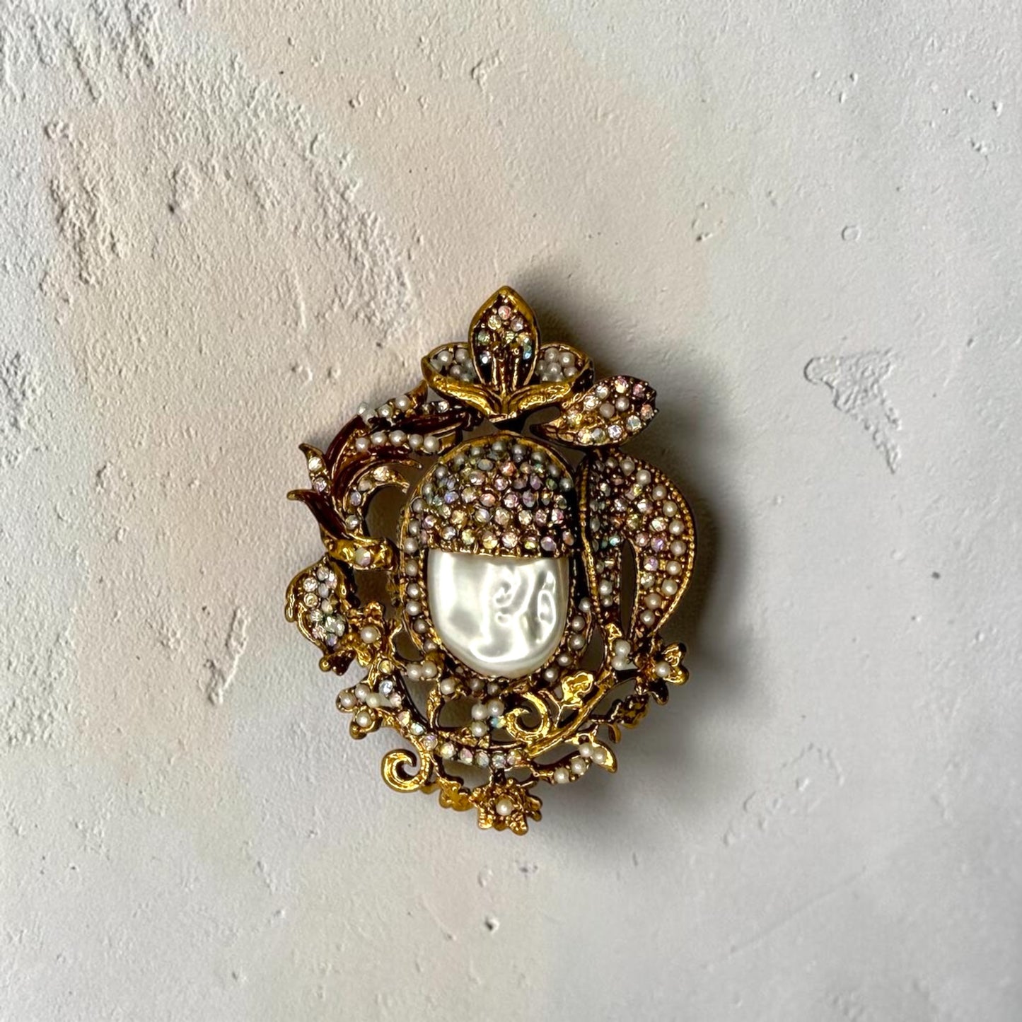 Zeliha Turkish Ring in Gold Pearl
