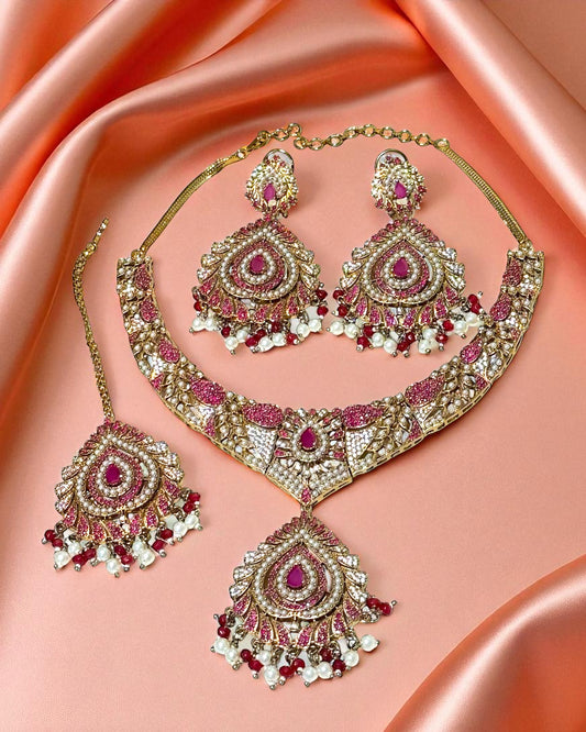 Aisha عائشة Bridal Set in Ruby